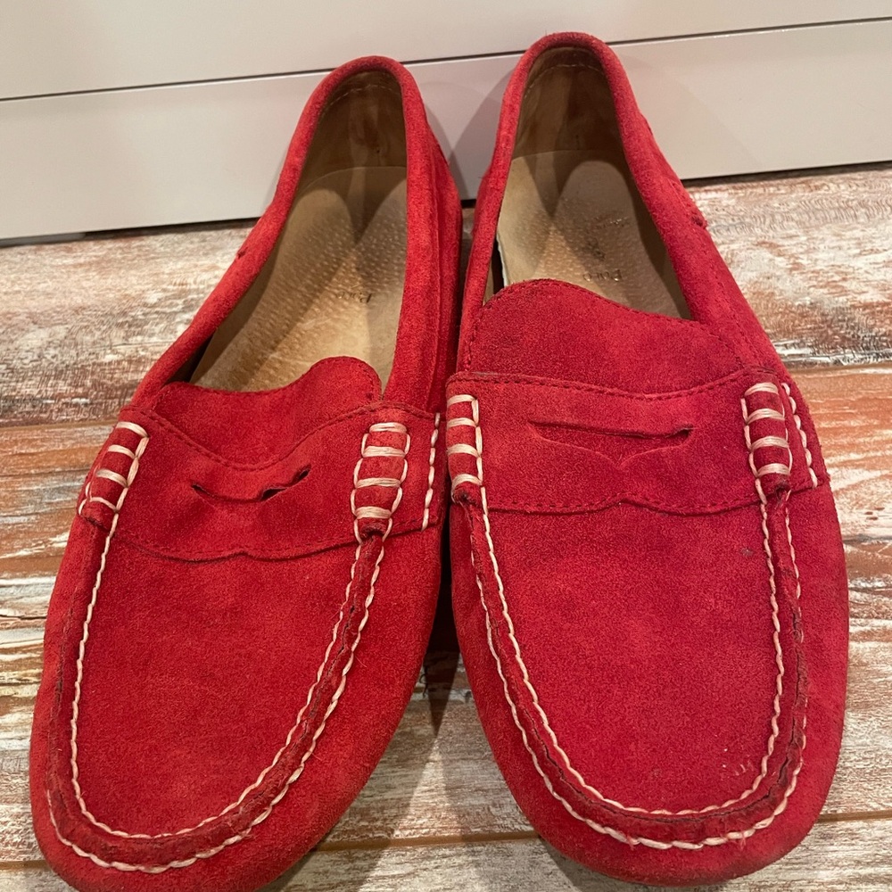 Polo Ralph Lauren Red Leather Men’s Loafers